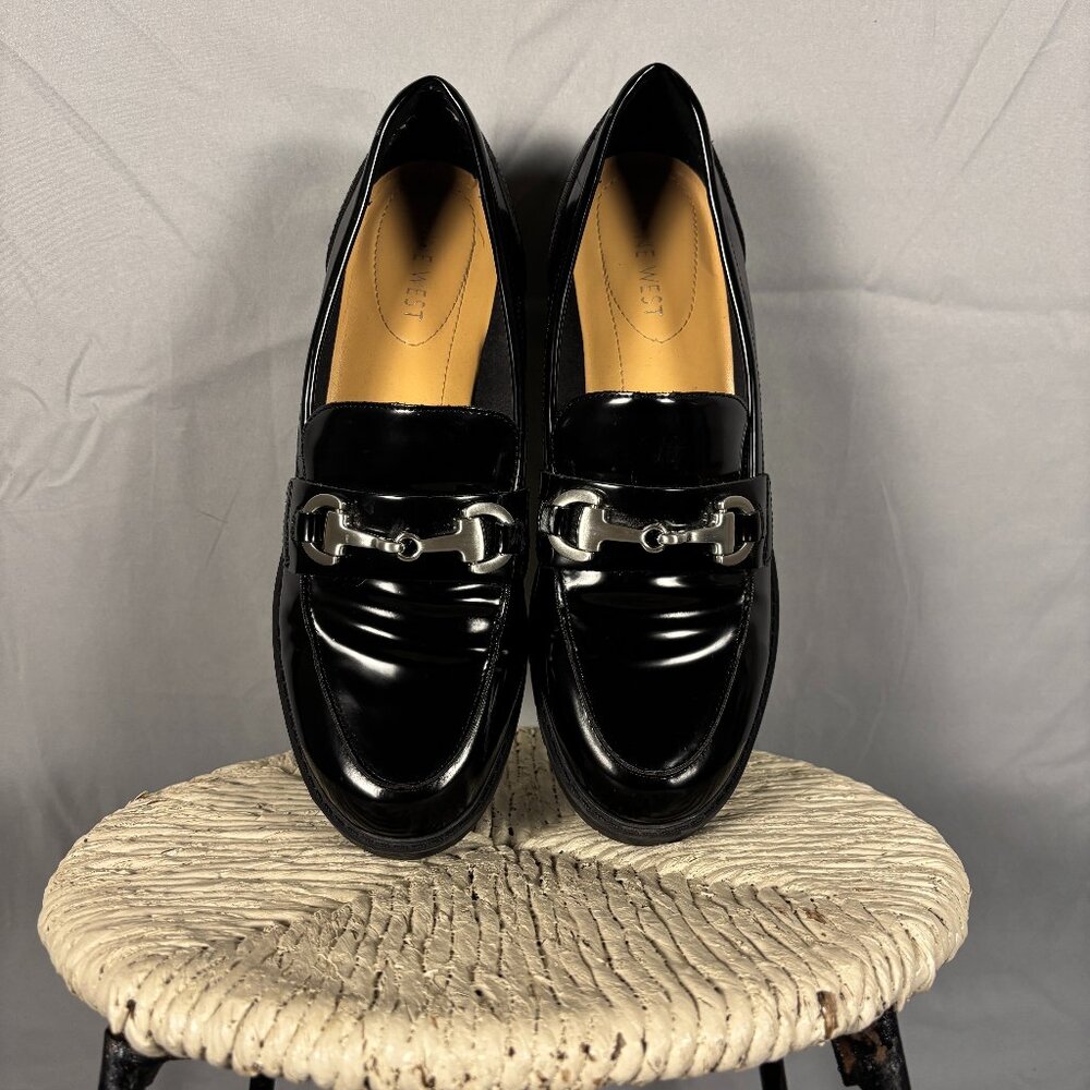 Nine West Women’s Loafers – Size 8.5 – Black Minimalist Office Slip ons